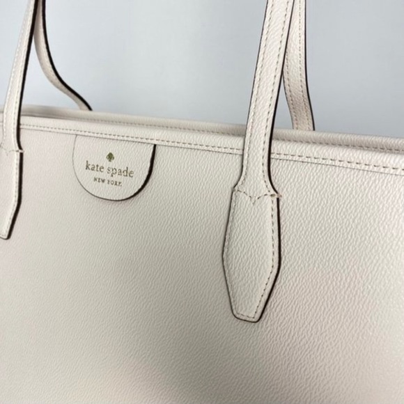 Kate Spade Bag Large Lori Top Zip tote Carryall in Parchment - Picture 2 of 6